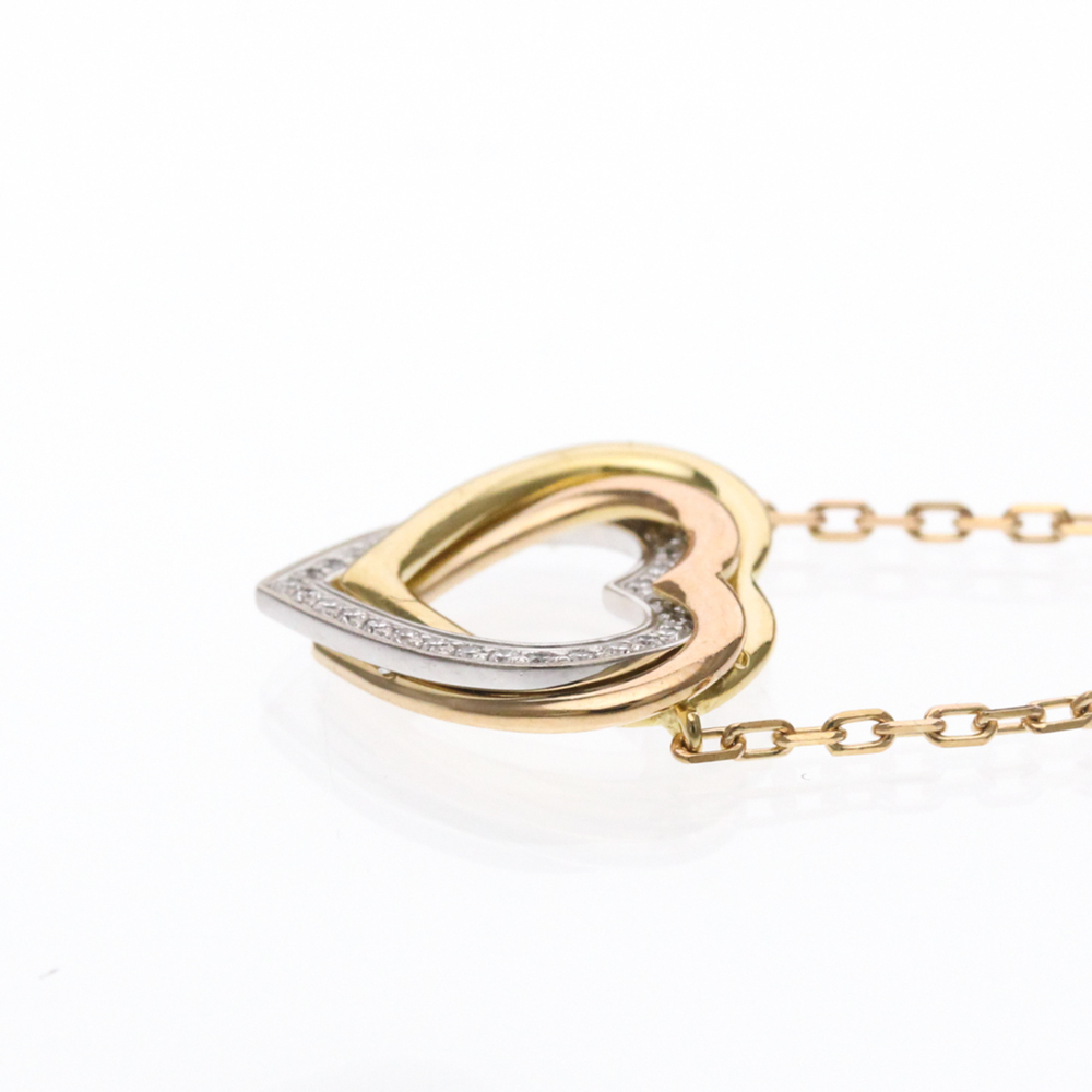 CARTIER 18k Gold Diamond Trinity Necklace - Picture 10 of 11
